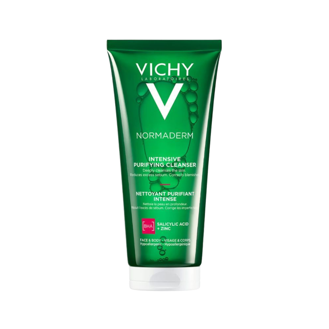 VICHY Normaderm Phytoaction Daily Deep Cleansing Gel - 200ml | فيشي غسول جيل للبشرة الدهنية بالسالسيليك أسيد - 200 مل