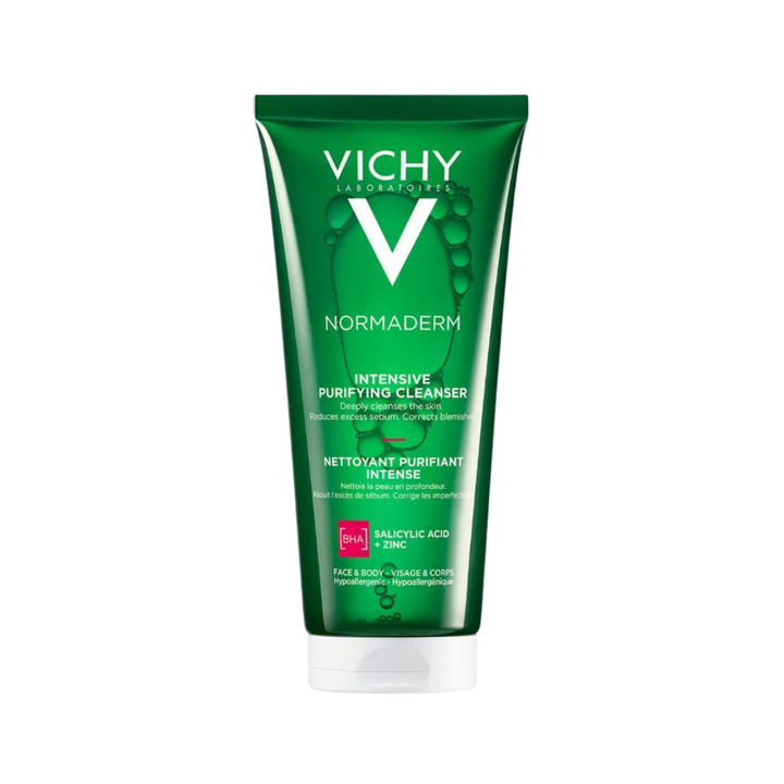 VICHY Normaderm Phytoaction Daily Deep Cleansing Gel - 200ml | فيشي غسول جيل للبشرة الدهنية بالسالسيليك أسيد - 200 مل