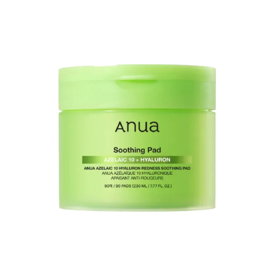 Anua Soothing Pad Azlaic10 + Hyaluron - 90pads | أنوا تونر بالأزليك اسيد و الهيالورونيك اسيد - 90 قطعة
