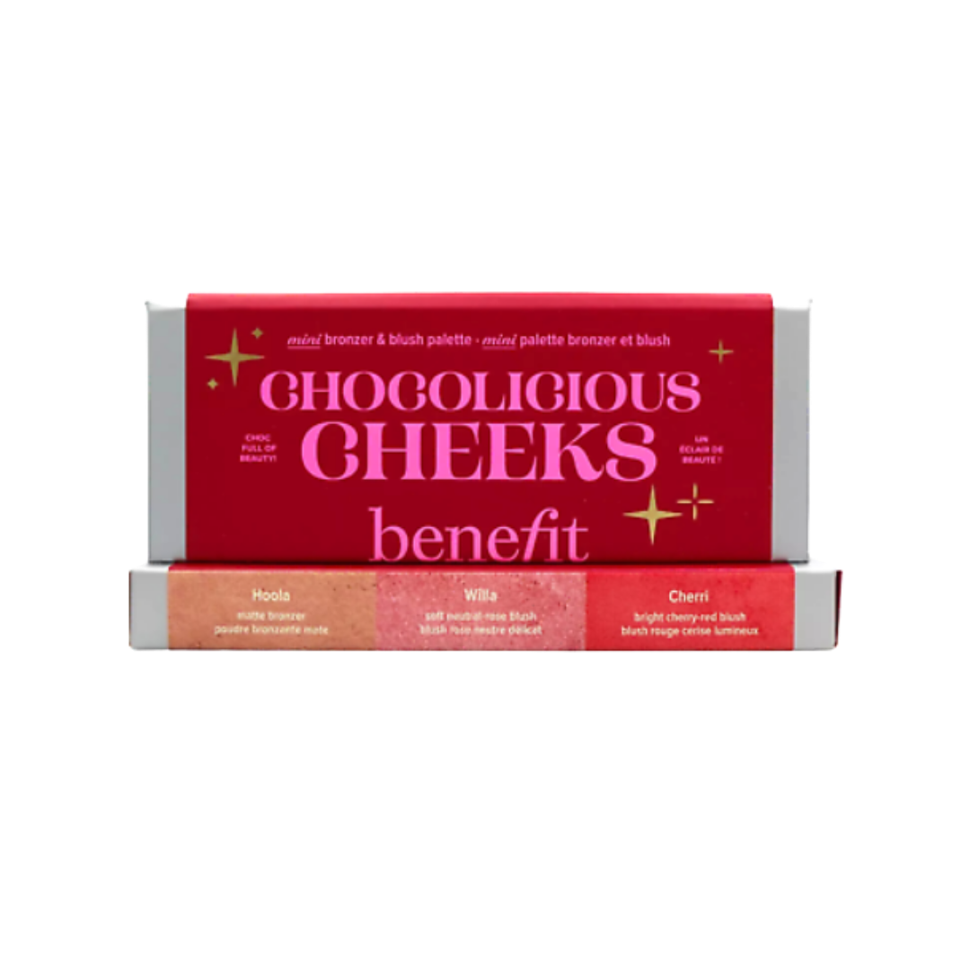 Benefit Chocolicious Cheeks Mini Bronzer & Blush - 2.5g | بنفت باليت للوجه بلاش و برونزر - 2.5 غرام