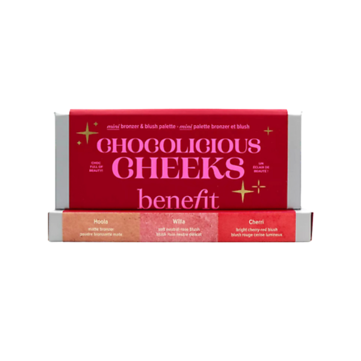 Benefit Chocolicious Cheeks Mini Bronzer & Blush - 2.5g | بنفت باليت للوجه بلاش و برونزر - 2.5 غرام
