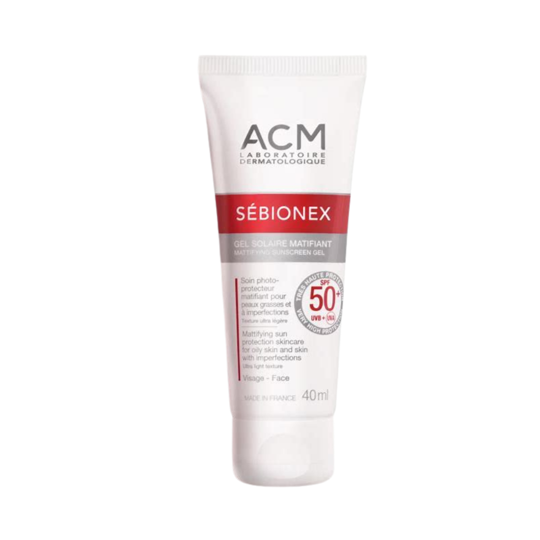 ACM Sebionex Spf 50+ Mattifying Sunscreen Gel - 40ml |  اي سي ام جل واقي شمس بعامل حماية  50+ مضاد للمعان 40 مل