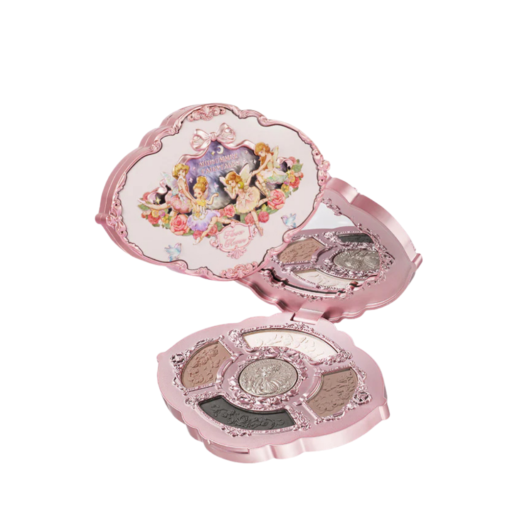 Flower Knows Midsummer Fairytales Embossed Five-Color Makeup Palette - 6.5g | فلاور نوز باليت اي شادو - 6.5 غرام