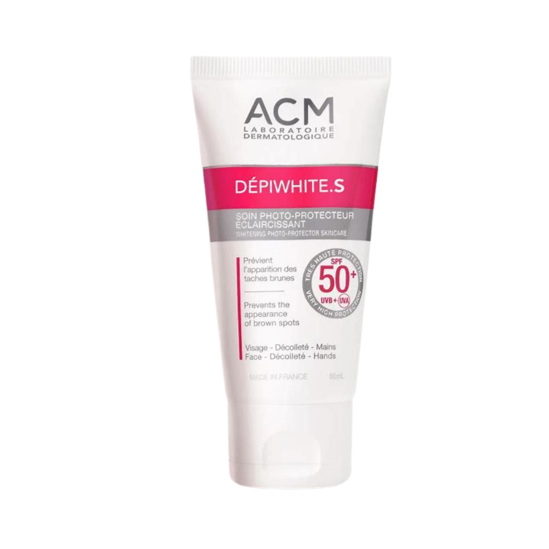ACM Depiwhite.S Soin Spf 50 Photo-Protecteur Spf Sunscreen Cream - 50ml | اي سي ام كريم الواقي من الشمس - 50 مل