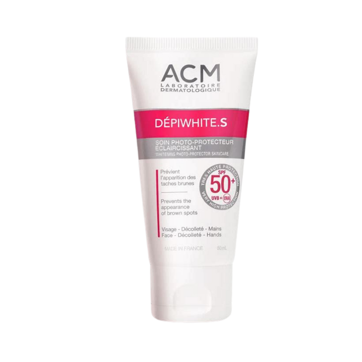 ACM Depiwhite.S Soin Spf 50 Photo-Protecteur Spf Sunscreen Cream - 50ml | اي سي ام كريم الواقي من الشمس - 50 مل