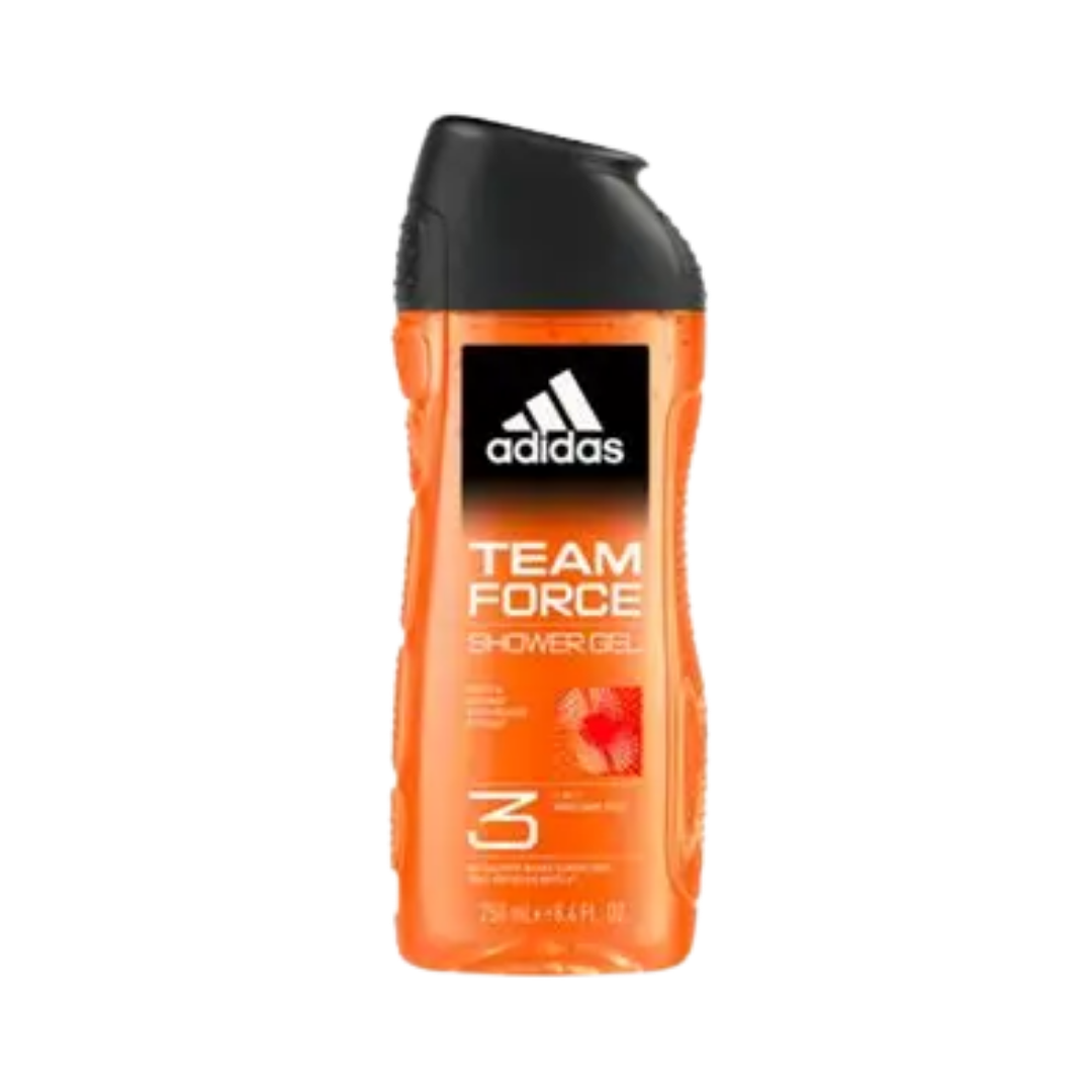 Adidas Men Shower Gel Team Force - 250ml | اديداس شاور جيل للرجال تيم فورس - 250 مل