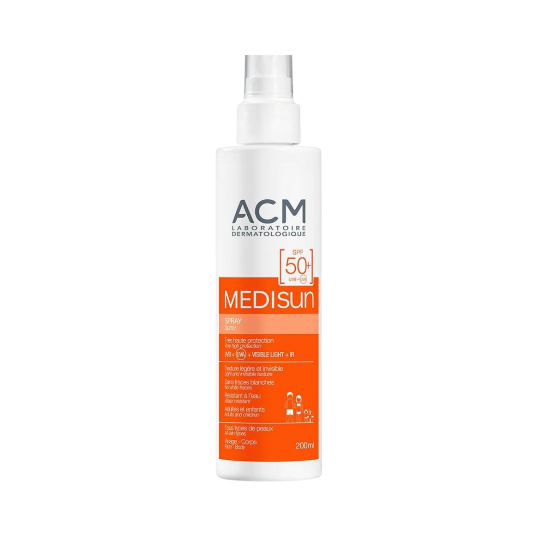 ACM Medisun SPF 50+ Spray - 200ml | اي سي ام واقي شمسي بخاخ بعامل حماية 50+ - 200 مل