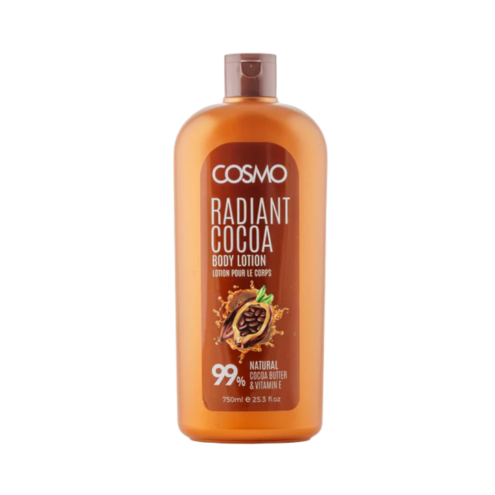COSMO Radiant Cocoa Body Lotion 99% Natural - 750ml | كوزمو لوشن للجسم بزبدة الكاكاو - 750 مل