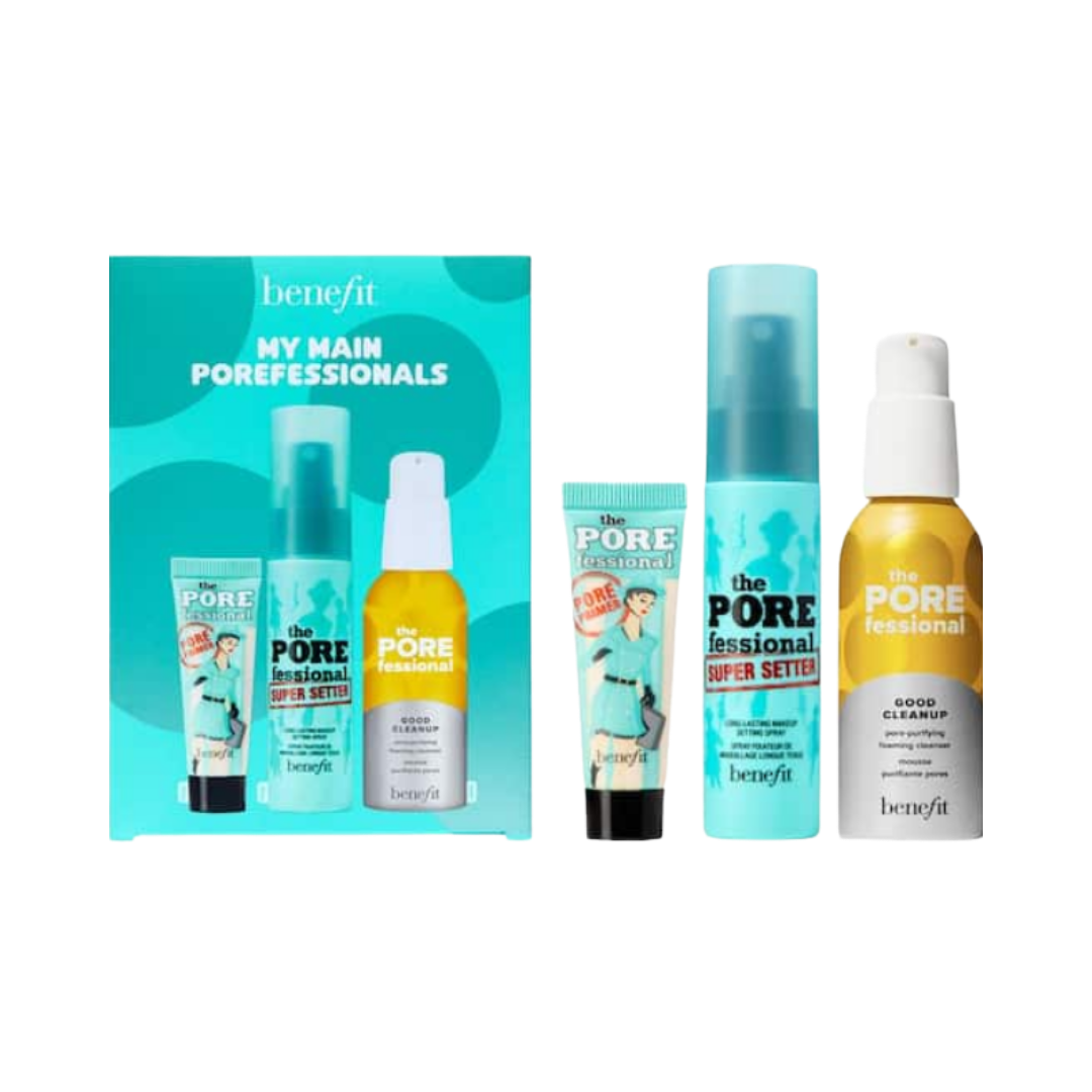 BENEFIT Cosmetics My Main POREfessionals Value Set - 3 pieces | بنفت مجموعة العناية بالبشرة - 3 قطع