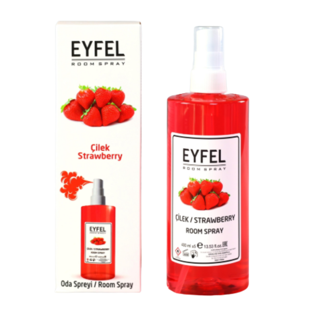 EYFEL Strawberry Room Spray - 400ml | ايفل معطر للجو براشحة الفراولة - 400 مل