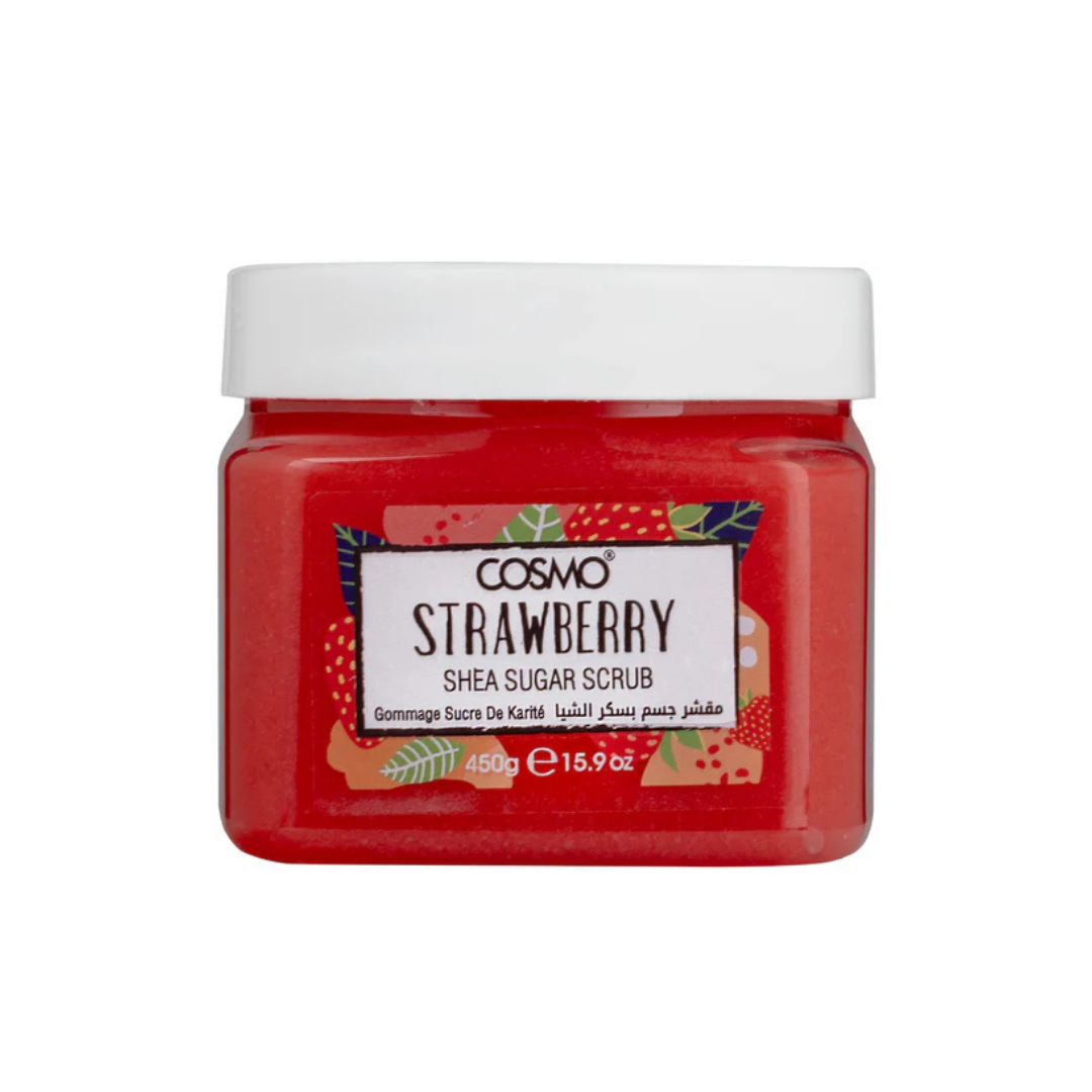 COSMO Strawberry Shea Sugar Scrub - 450g | كوزمو مقشر للجسم بالفراولة و الشيا - 450 غرام