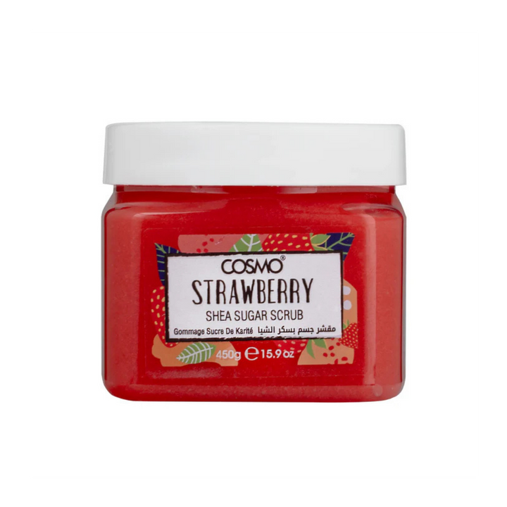 COSMO Strawberry Shea Sugar Scrub - 450g | كوزمو مقشر للجسم بالفراولة و الشيا - 450 غرام