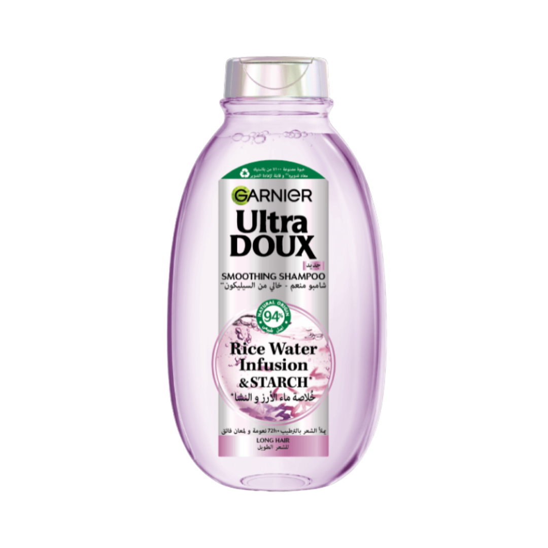 Garnier Ultra Doux Rice Water Infusion & Starch Shampoo - 400ml | غارنييه شامبو غني بمستخلص الأرز و النشا - 400 مل
