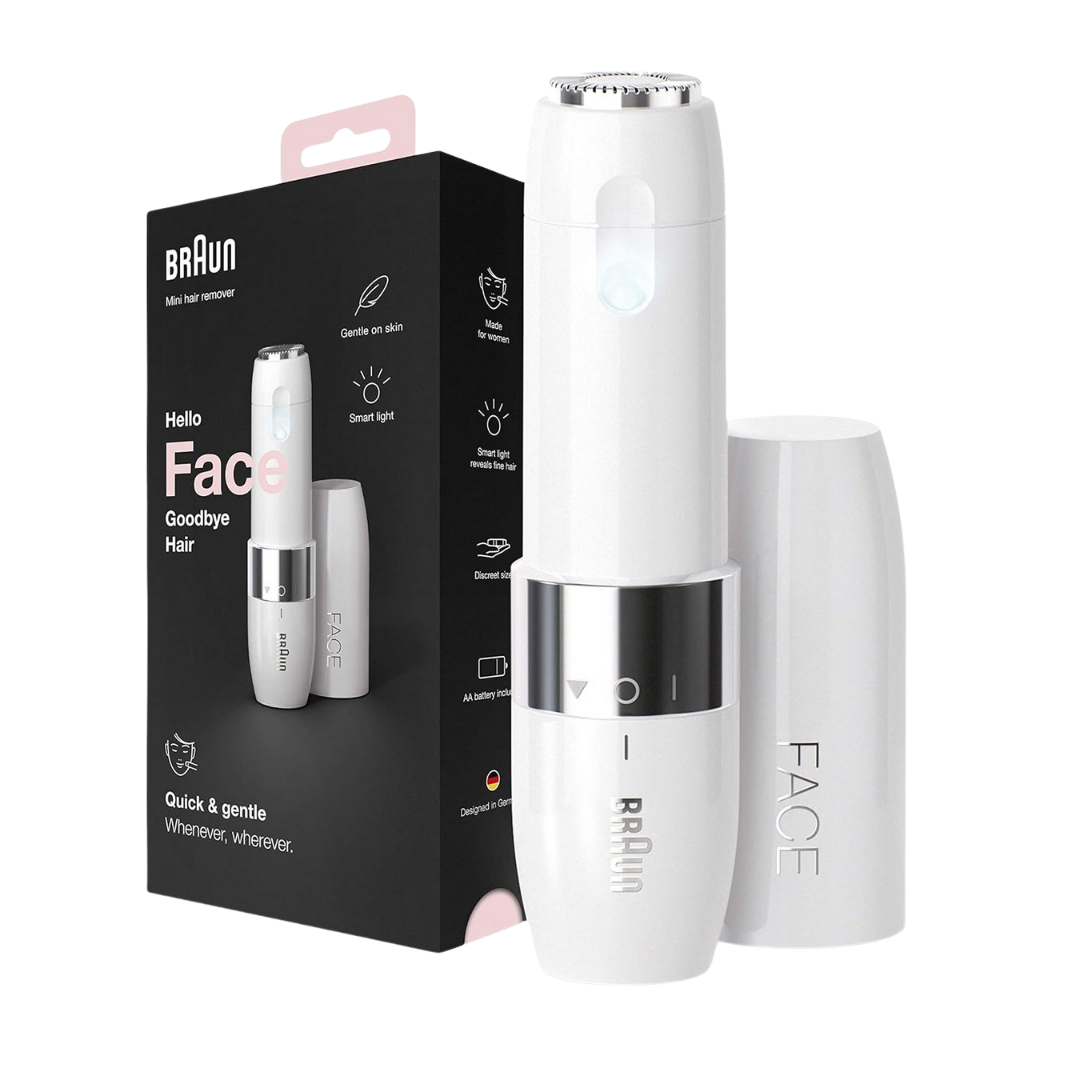 BRAUN Hello Face Goodbye Hair | براون ميني لإزالة شعر الوجه