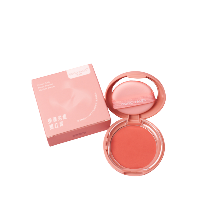 GOGO TALES Elastic Soft Focus Powder Blusher Cream - 8 g | جوجو تاليس بلاش كريمي إيلاستيك سوفت - 8 غ