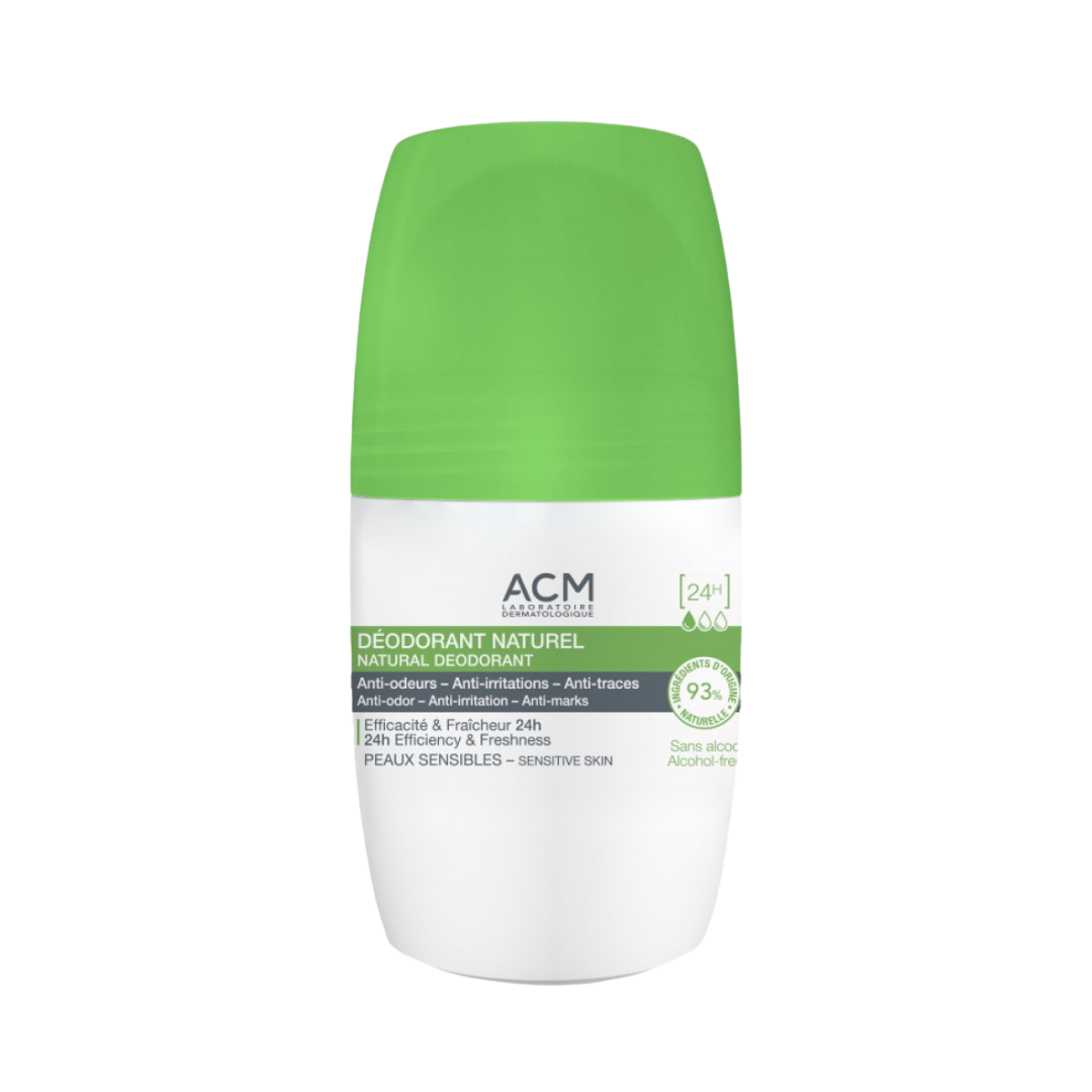ACM Natural Deodorant 24h - 50ml | اي سي ام رول مزيل تعرق 24 ساعة - 50 مل