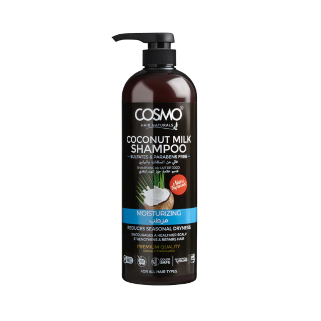 COSMO Coconut Milk Moisturizing Shampoo - 1000ml | كوزمو شامبو مرطب بجوز الهند - 1000 مل