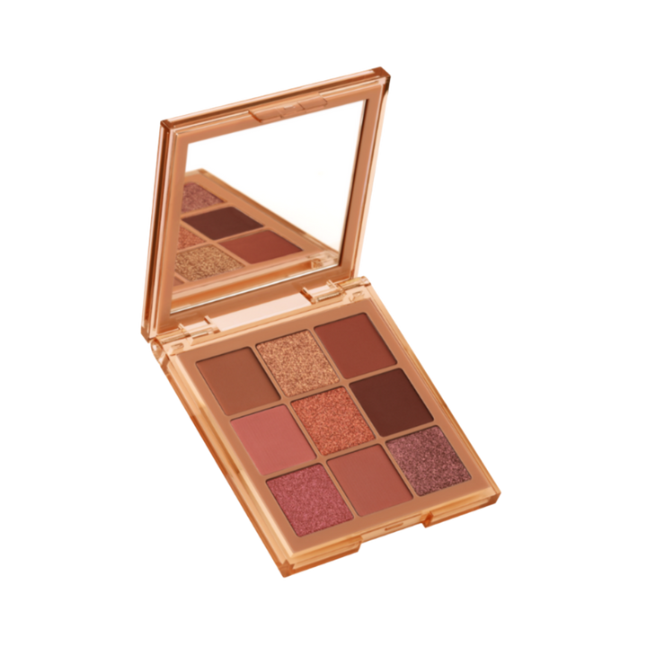 Huda Beauty Nude Medium Eyeshadow Palette - 9x1.1g| هدى بيوتي باليت ظلال للعيون 9*1.1 غرام