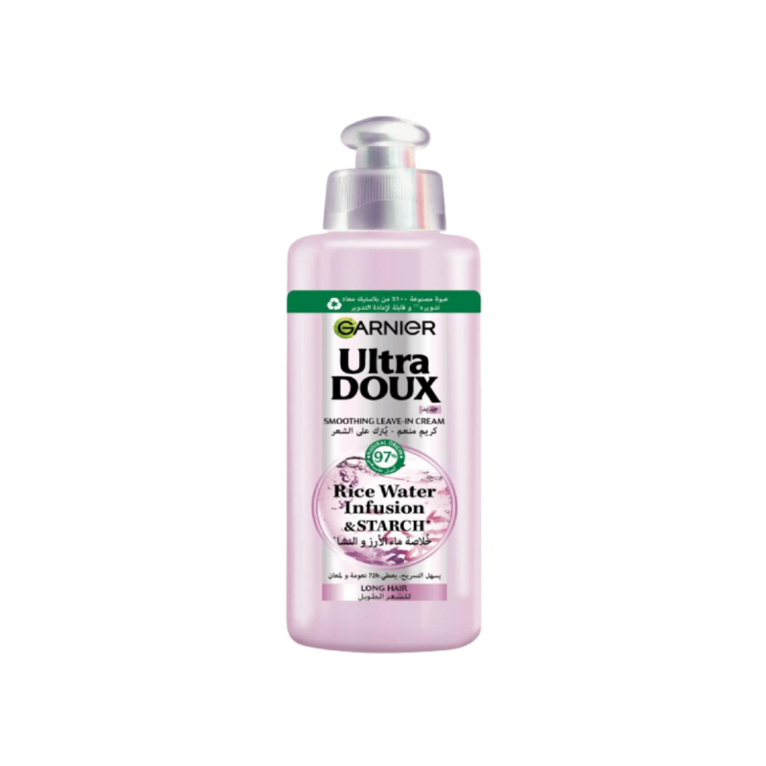 Garnier Ultra Doux Smoothing Leave-In Cream Rice Water - 200ml | غارنييه ليف ان بماء الأرز - 200 مل
