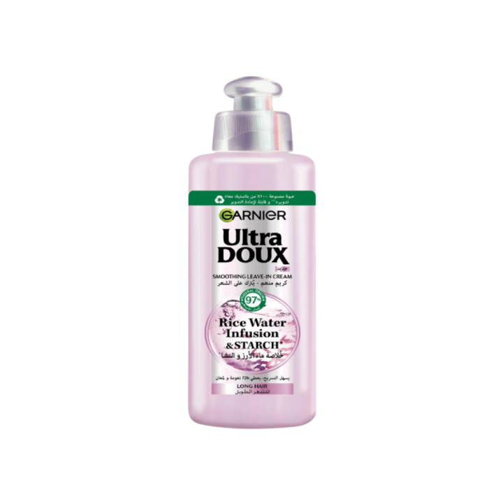Garnier Ultra Doux Smoothing Leave-In Cream Rice Water - 200ml | غارنييه ليف ان بماء الأرز - 200 مل