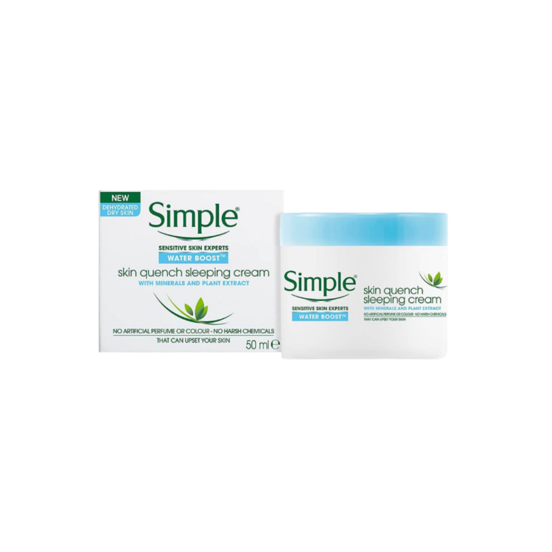 Simple Skin Quench Sleeping Cream - 50ml | سمبل كريم مرطب ليلي  - 50 مل
