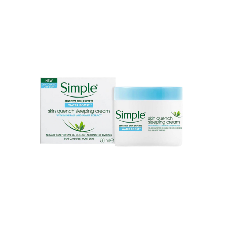 Simple Skin Quench Sleeping Cream - 50ml | سمبل كريم مرطب ليلي  - 50 مل
