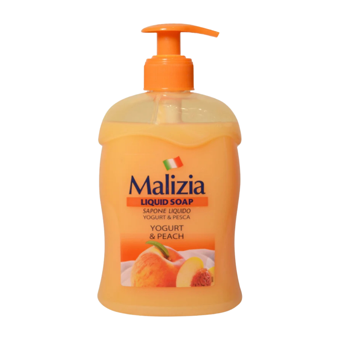 Malizia Liquid Soap Yogurt & Peach - 500ml | ماليزيا صابون ايدي سائل برائحة الخوخ و الزبادي - 500 مل