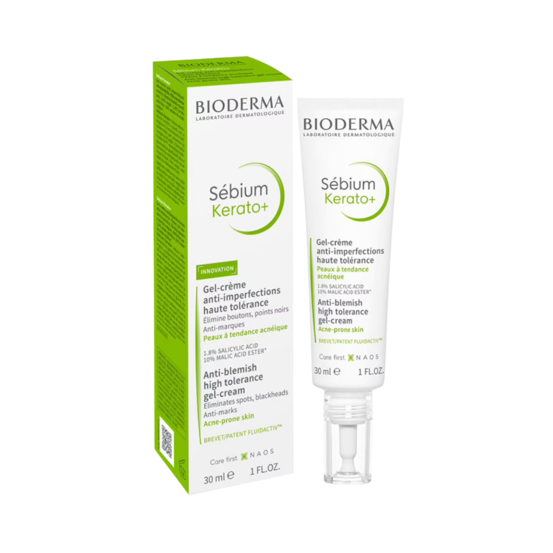 BIODERMA Kerato+ Gel-Cream - 30ml | بيوديرما جل كريم موضعي لعلاج حب الشباب - 30 مل