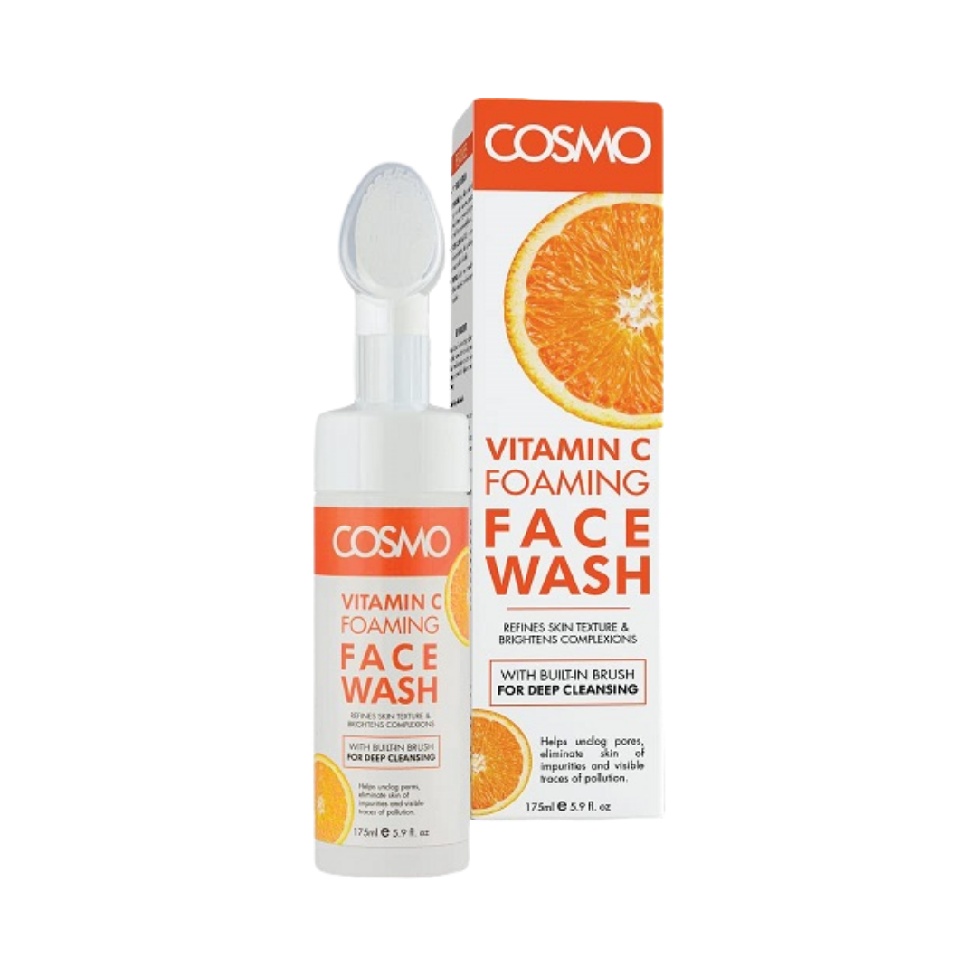 COSMO Vitamin C Foaming Face Wash - 175ml | كوزمو غسول رغوي للوجه بالفيتامين سي - 175 مل