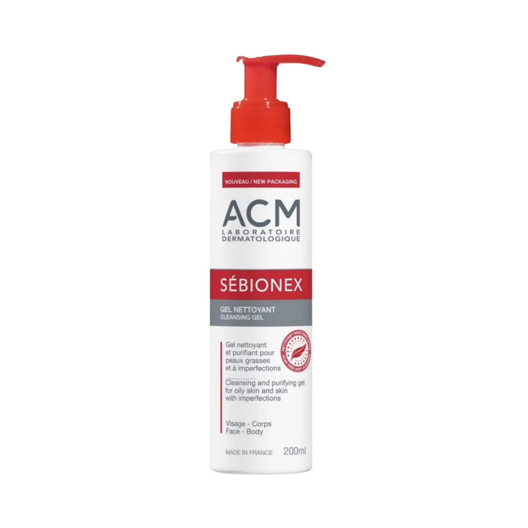 ACM Sebionex Cleansing Gel for Oily Skin - 200ml | اي سي ام غسول جل للبشرة الدهنية - 200 مل
