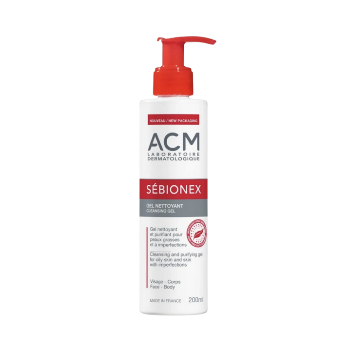 ACM Sebionex Cleansing Gel for Oily Skin - 200ml | اي سي ام غسول جل للبشرة الدهنية - 200 مل