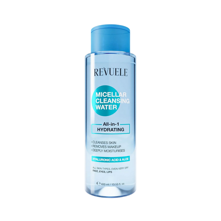 Revuele Micellar Cleansing Water All in 1 Moisturizing - 400ml | ريفويل مزيل مكياج ميسيلار مرطب - 400 مل