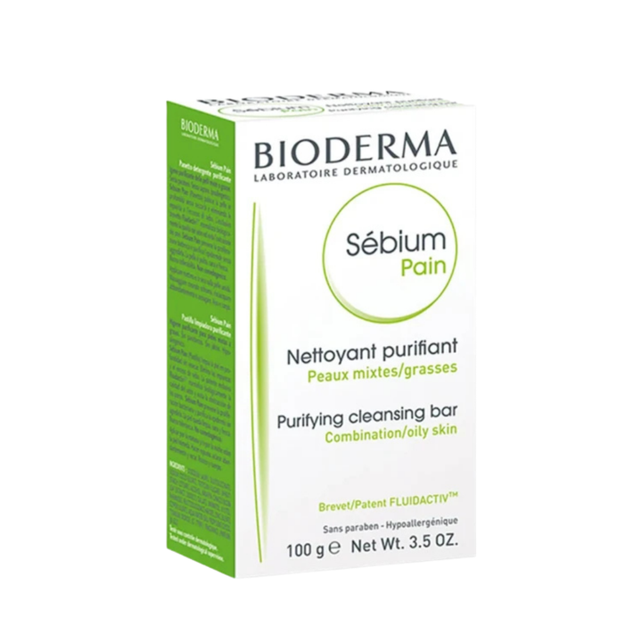 BIODERMA Purifying Cleansing Bar Soap - 100g | بيوديرما صابونى لتنظيف الوجه - 100 غرام