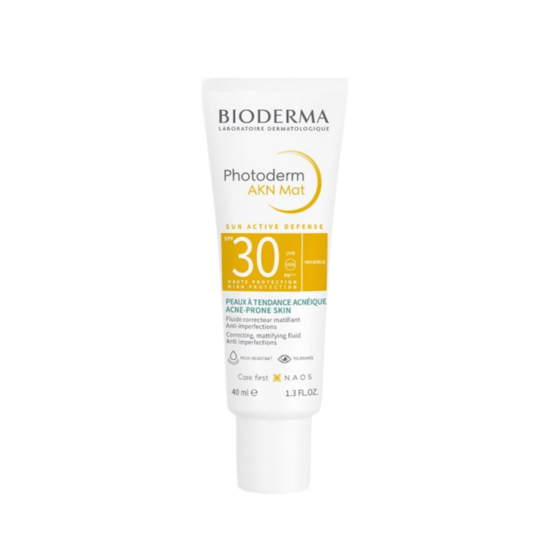 BIODERMA Photoderm AKN Mat SPF30 - 40ml | بيوديرما كريم واقي شمسي للبشرة الدهنية مات spf30 - 40 مل