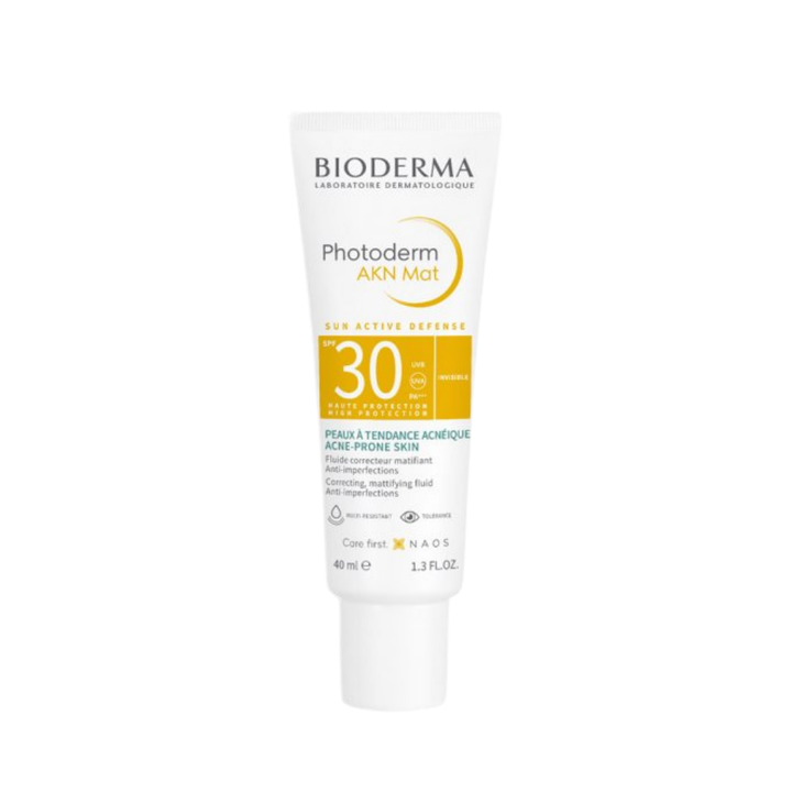 BIODERMA Photoderm AKN Mat SPF30 - 40ml | بيوديرما كريم واقي شمسي للبشرة الدهنية مات spf30 - 40 مل
