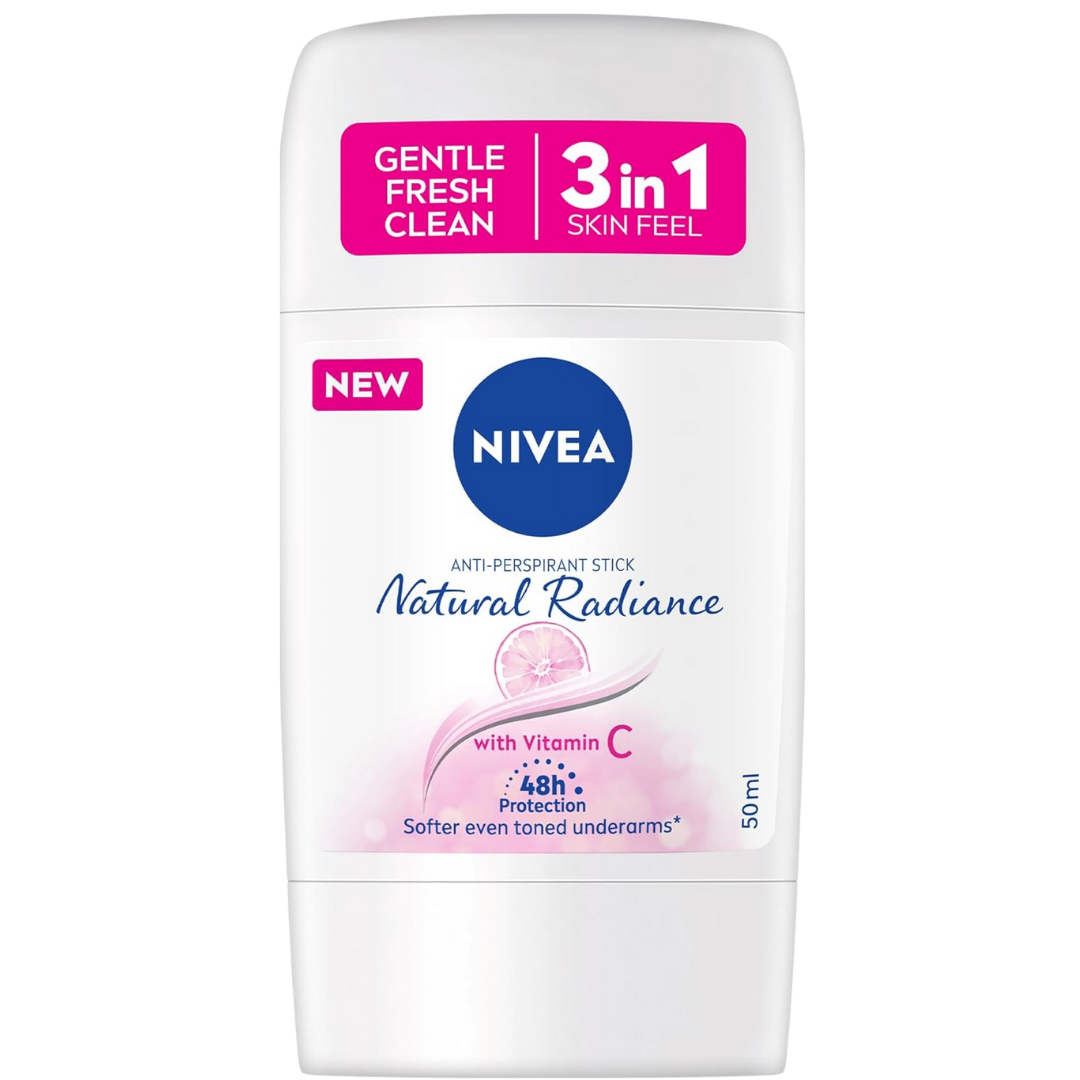 NIVEA Deodorant Stick Natural Radiance Women - 50ml | مزيل عرق نيفيا ستيك ناتشورال راديانس للنساء – 50 مل