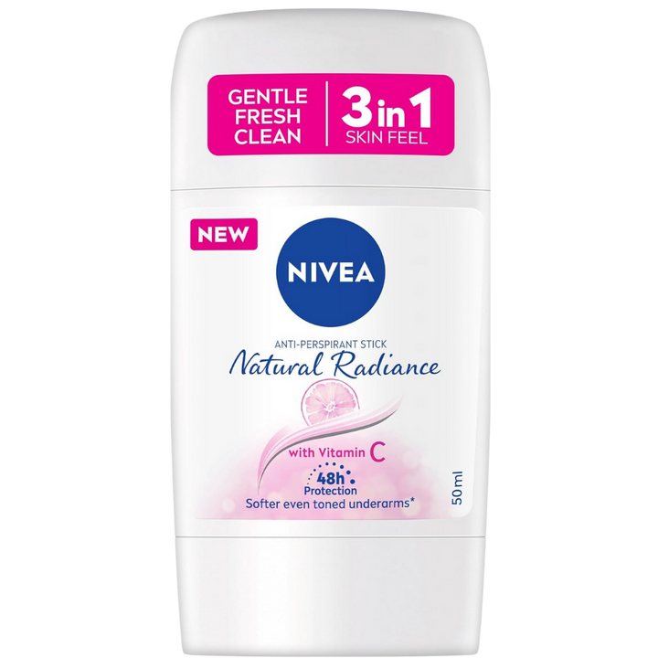 NIVEA Deodorant Stick Natural Radiance Women - 50ml | مزيل عرق نيفيا ستيك ناتشورال راديانس للنساء – 50 مل