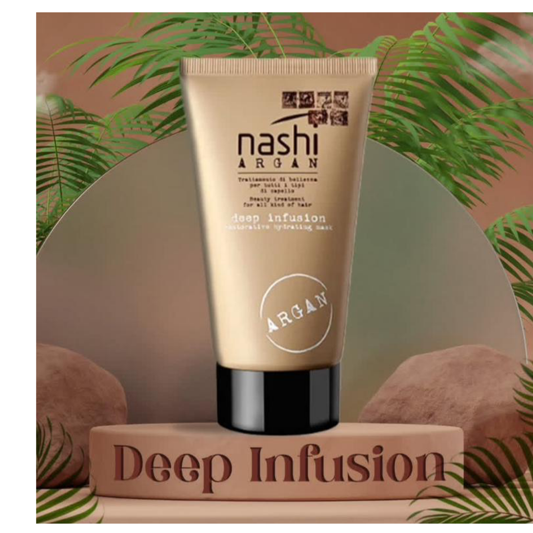 Argan Deep Infusion Restorative Hydrating Mask - 150ml |ناشي أرغان ماسك ترميمي ومرطب بعمق -150 مل
