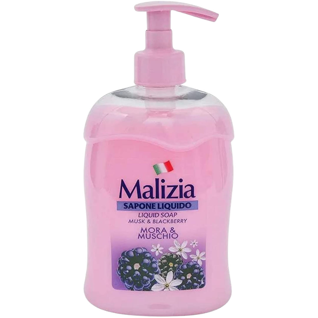 Malizia Liquid Soap Musk & Blackberry - 500ml | ماليزيا صابون اليدين السئل برائحة المسك و التوت الأسود - 500 مل
