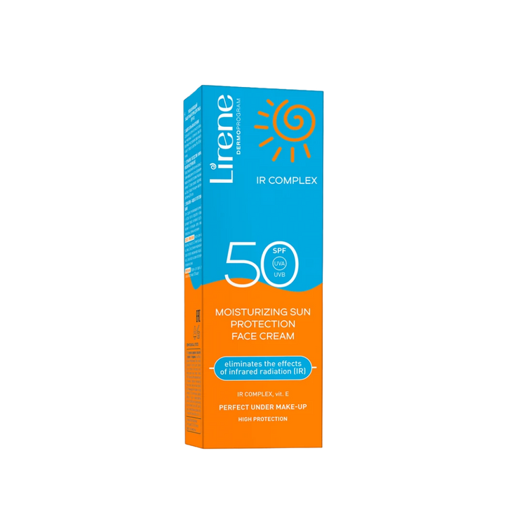 Lirene Moisturising Sun Protection Face Cream Spf 50 - 40ml | ليرين واقي شمسي حماية 50 - 40 مل