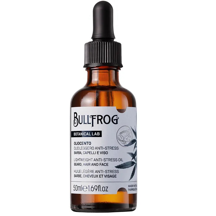 Bullfrog Oliocento- light weight anti-stress oil - 50ml | بولفروغ زيت للعناية باللحية - 50 مل
