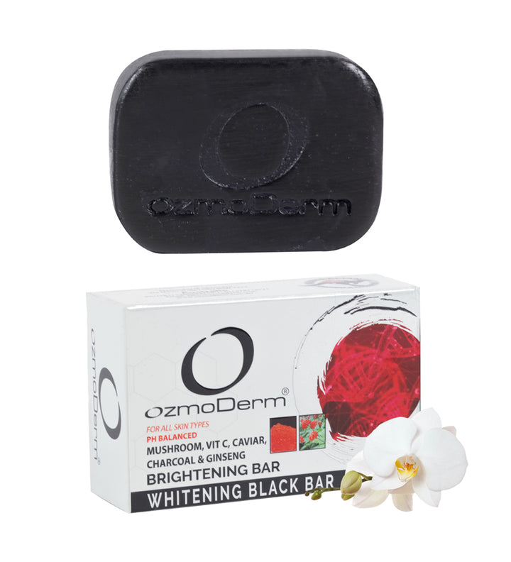 OzmoDerm Whitening Black Bar - 100g | اوزموديرم صابون لتفتيح البشرة - 100 غرام