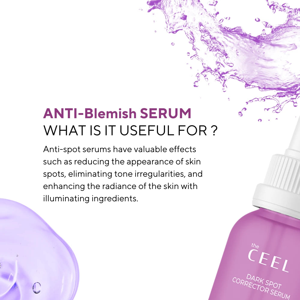 the CEEL Dark Spot Corrector Serum Alpha Arbutin 2% Hyaluronic Acid Niacinamide - 30ml | ذا سيل سيروم للتصبغات - 30 مل
