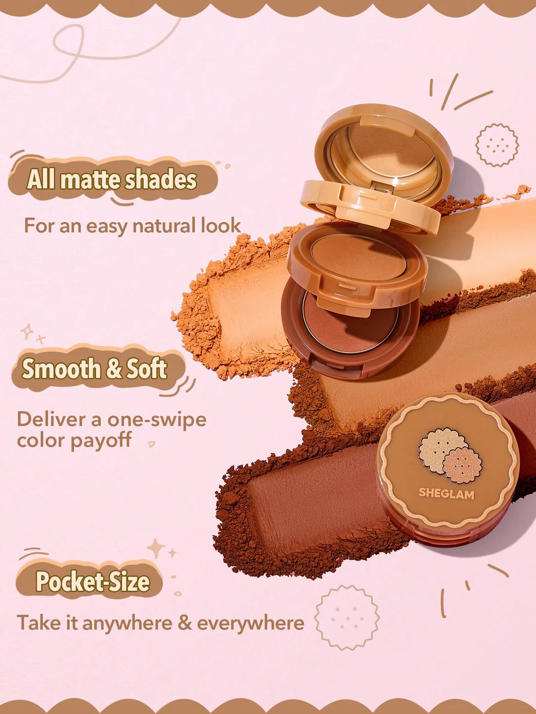 SHEGLAM Smart Cookie Shadow Stack - 5.33g | شيغلام اي شادو سمارت كوكي - 5.33 غ