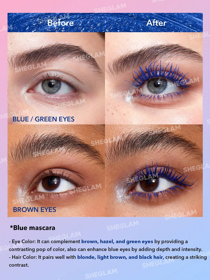 SHEGLAM All-In-One Volume & Length Mascara Waterproof - 4x2g | شيكلام ماسكارا مزدوجة الطرف لتكثيف و تطويل الرموش -  4x2 غرام