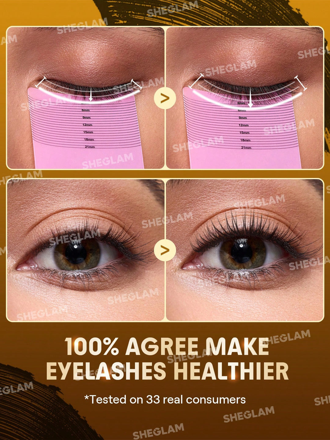 SHEGLAM All-In-One 24K Multi-Effect Mascara - 4gx2 | شيكلام ماسكارا ثنائية الرأس بذهب 24 قيراط