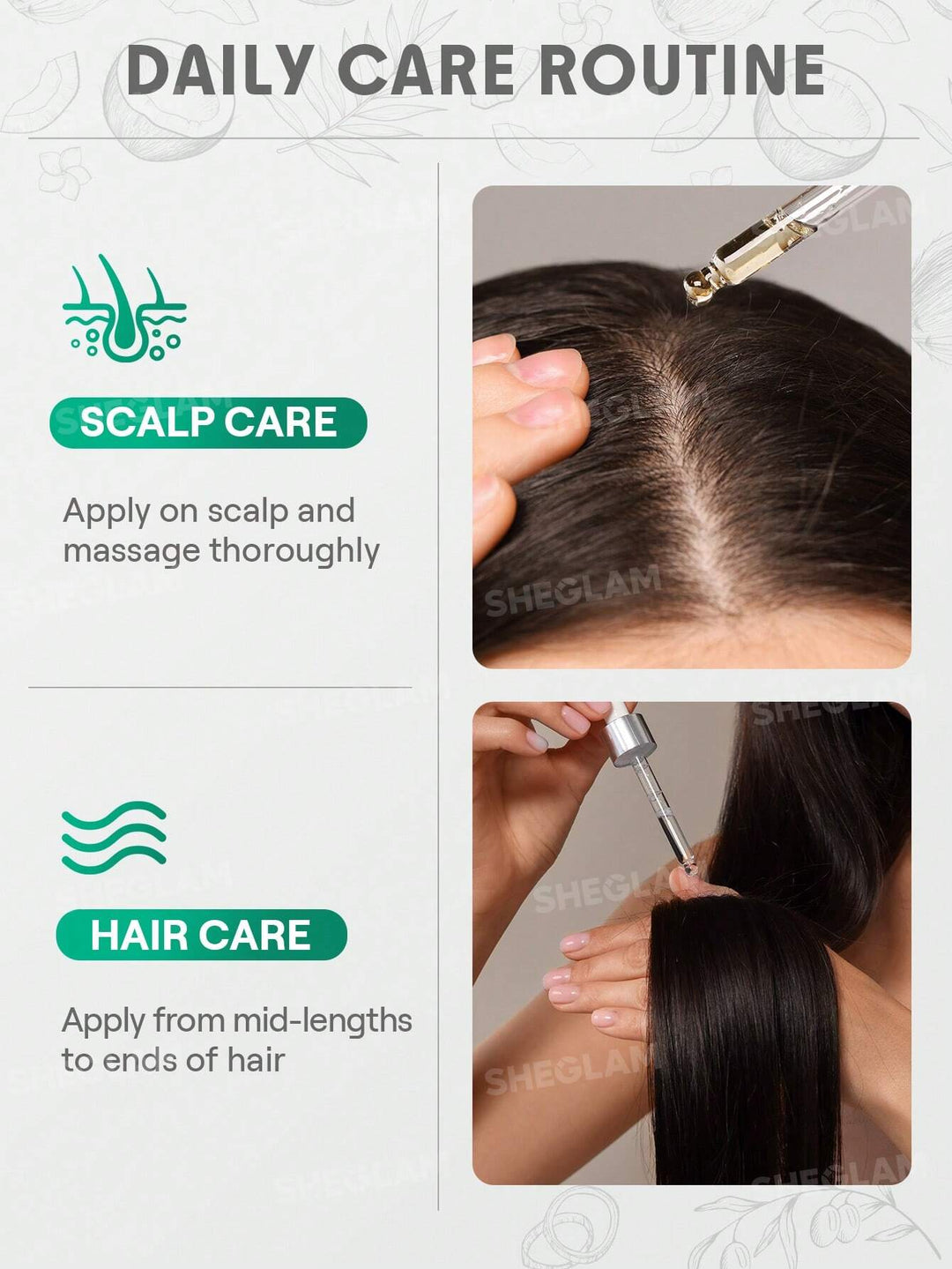 SHEGLAM Hair&Sclap Oil - 15ml | شيكلام زيت للشعر - 15 مل