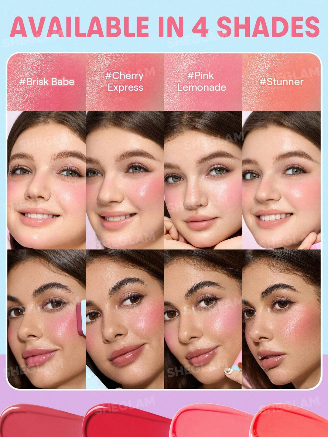 SHEGLAM Glass Glow Blush Stick - 15g | شيكلام بلاش ستيك - 15 غرام