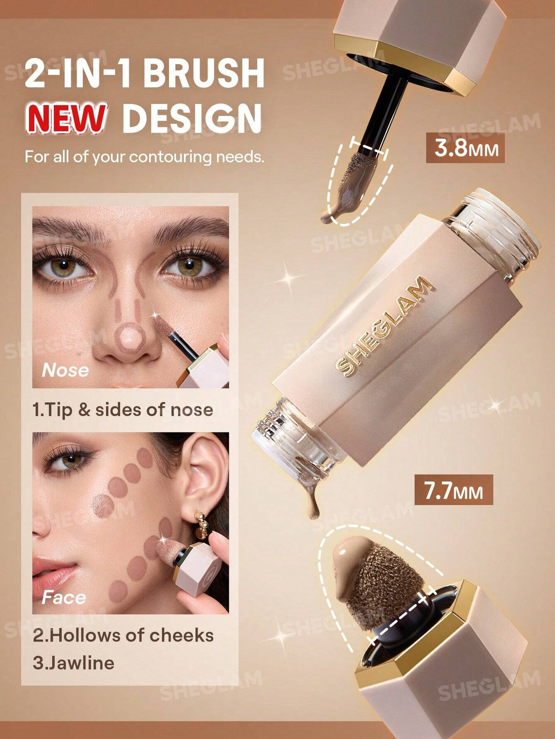 Sheglam Precision SCULPT LIQUID Contour Duo - 6ml | شيغلام كونتور سائل - 6 مل
