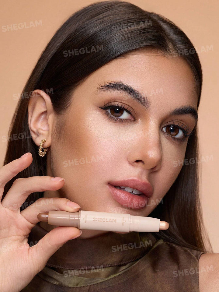 SHEGLAM 2-In-1 Contour & Highlight Stick - 3.2g| شيغلام - كونتور & هايلايتر ستيك -3.2 غرام